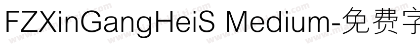 FZXinGangHeiS Medium字体转换